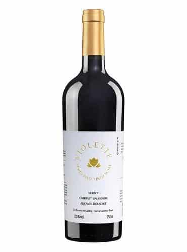 Vinho tinto suave Violete Pizzato 750ml