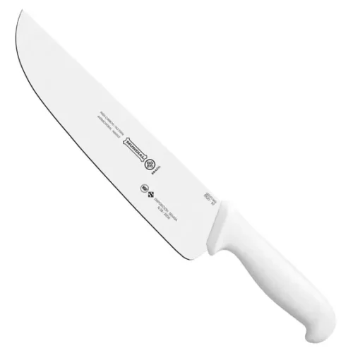 Faca carne inox profissional cabo branco 10 -Mundial