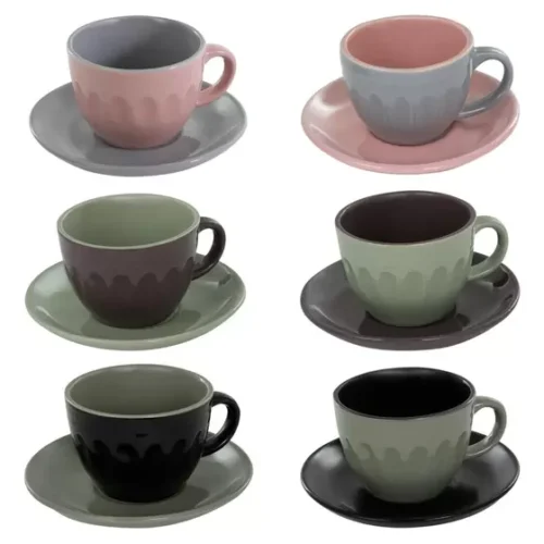 Jogo de Xicaras de cafe 6 pçs 80 ml