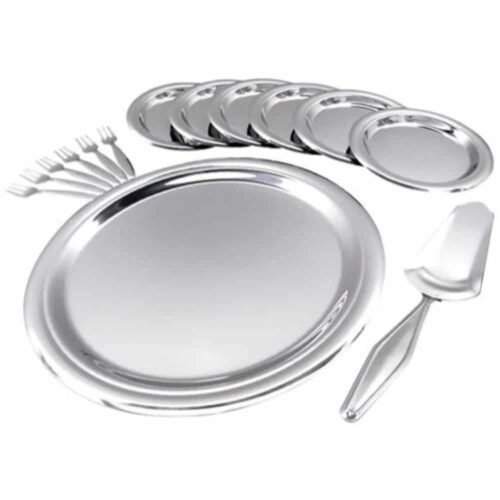 JOGO PARA TORTA 14 PÇS GOLDEN INOX