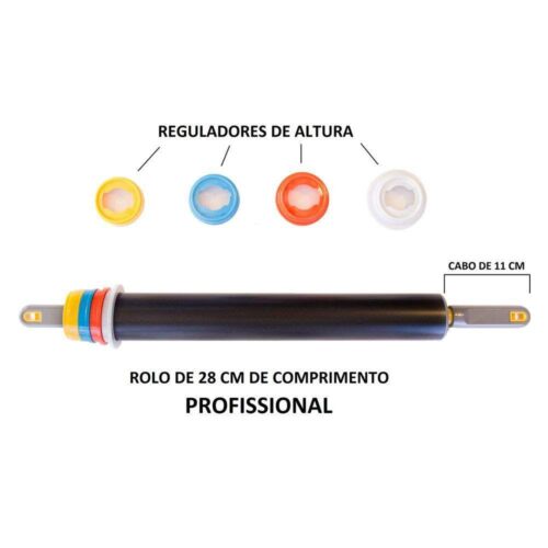 ROLO P MASSA COM REGULADORES DE ALTURA 28 CM ANTIADER