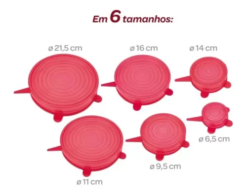 CJ TAMPAS DE SILICONE 6 PC