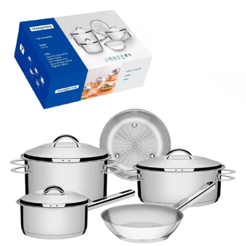 JG.PANELAS AÇO INOX 5PÇS SOLAR TRAMONTINA