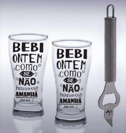 CONJUNTO CERVEJA 3 PCS BEBI ONTEM