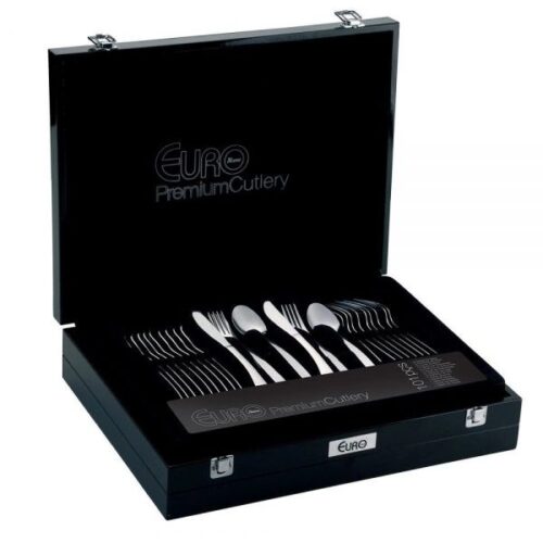 FAQUEIRO INOX COM ESTOJO DE MADEIRA 101 PC LISO - Imagem 2